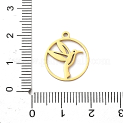 304 Stainless Steel Pendants&nbsp;STAS-M117-02B-G