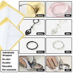 2Pcs 2 Style 4 Layers Silver Polishing Cloth&nbsp;TOOL-BBC0001-04C