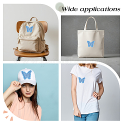 9Pcs Butterfly Polyester Computerized Embroidery Cloth Iron on Sew on Patches&nbsp;PATC-DR0001-08B