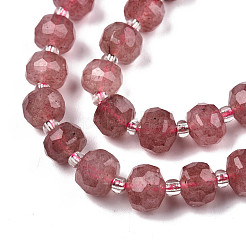 Natural Strawberry Quartz Beads Strands&nbsp;G-N327-08O