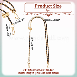 Adjustable Imitation Pearl Bead Bag Strap Chains&nbsp;FIND-WH0417-74