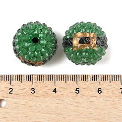 Christmas Theme Resin Rhinestone Santa Belt Acrylic Beads&nbsp;MACR-U010-02A