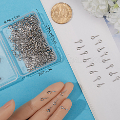 400Pcs 304 Stainless Steel Screw Eye Pin Peg Bails&nbsp;STAS-BBC0005-10
