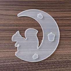 DIY Animal on the Crescent Moon Big Pendant Silhouette Silicone Molds&nbsp;LS-DIY-F125-05