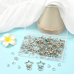40Pcs Star Shape Zinc Alloy Swivel Lobster Clasps&nbsp;FIND-SP0001-22KCG