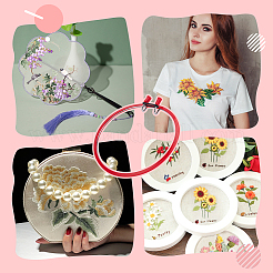 Spring Tension Embroidery Hoops&nbsp;TOOL-WH0159-50A
