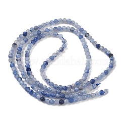 Natural Blue Aventurine Beads Strands&nbsp;G-M449-B01-2mm