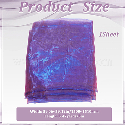 Polyester Organza Fabric&nbsp;DIY-WH0003-138B