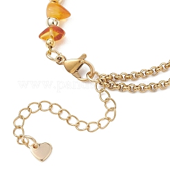 304 Stainless Steel Cross Charm Bracelets&nbsp;BJEW-JB13419