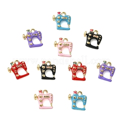 10Pcs 5 Colors Alloy Enamel Charms&nbsp;ENAM-CJ0007-55