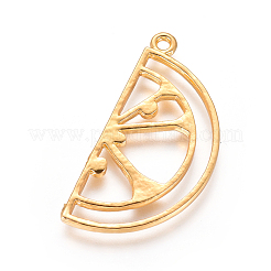 Zinc Alloy Open Back Bezel Pendants&nbsp;PALLOY-E564-06G