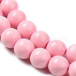 Synthetic Ocean White Jade Beads Strands&nbsp;G-S254-6mm-B01