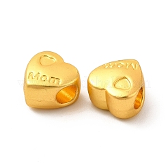 Mother's Day Rack Plating Alloy European Beads&nbsp;PALLOY-F287-37MG