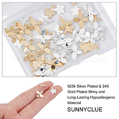 40Pcs 4 Colors Brass Charms and 20Pcs 2 Colors Brass Links Connectors&nbsp;KK-SC0002-49