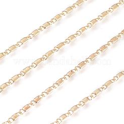 Real 18K Gold Plated Brass Bar Link Chains&nbsp;CHC-R126-08G