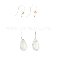 Electroplated 304 Stainless Steel Resin Dangle Earrings&nbsp;EJEW-Z129-06G-03