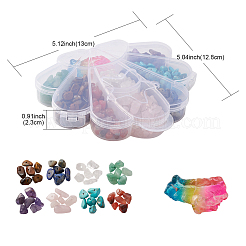 8 Styles Natural & Synthetic  Mixed Gemstone Chips Beads&nbsp;G-YW0001-17