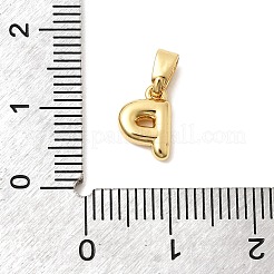 Brass Letter Charms&nbsp;KK-G554-22G-P