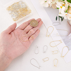 90Pcs 9 Styles Brass Hoop Earrings Findings&nbsp;DIY-GA0007-79