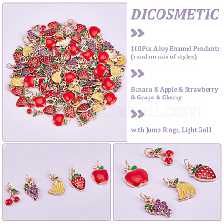100Pcs Alloy Enamel Pendants&nbsp;FIND-DC0001-79