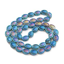 Electroplate Glass Beads Strands&nbsp;EGLA-G037-13A-HR01
