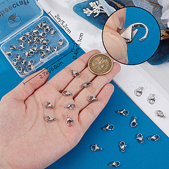 50Pcs 316 Surgical Stainless Steel Lobster Claw Clasps&nbsp;STAS-BBC0006-04