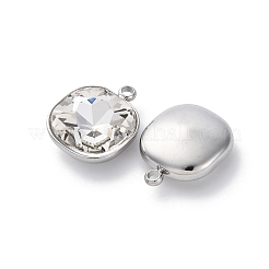 304 Stainless Steel Rhinestone Pendants&nbsp;STAS-B090-01P-05