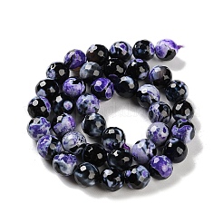 Natural Fire Crackle Agate Beads Strands&nbsp;G-M437-A01-01I