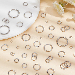 1212pcs 8 Styles 304 Stainless Steel Open Jump Rings&nbsp;STAS-AR0002-08
