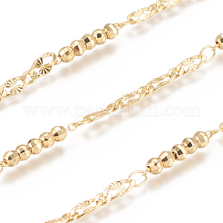 Brass Handmade Beaded Chains&nbsp;CHC-I031-17G