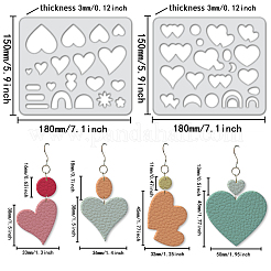 2Pcs 2 Style Acrylic Earring Handwork Template&nbsp;DIY-WH0572-003