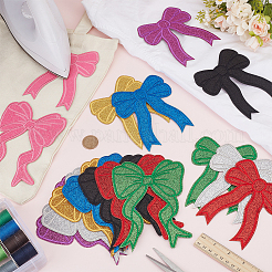 1 Set Bowknot Computerized Embroidery Cloth Iron on/Sew on Patches&nbsp;PATC-FG0003-27