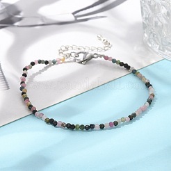 Natural Multicolor Tourmaline Bead Bracelets&nbsp;X-BJEW-JB04555-06