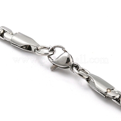 201 Stainless Steel Chain Necklaces&nbsp;LS-NJEW-P295-02P-1