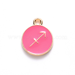 Alloy Enamel Pendants&nbsp;X-ENAM-S124-01A-03F