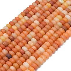 Natural Red Aventurine Beads Strands&nbsp;G-P575-A02-8x5mm-05