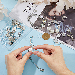 DIY Blank Domen Cameo Photo Link Bracelet Making Kit&nbsp;DIY-FH0005-93