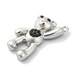 Rack Plating Alloy with Rhinestone Pendants&nbsp;FIND-Z051-06P-01
