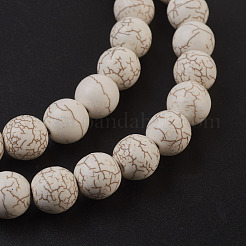 Synthetic Magnesite Beads Strands&nbsp;TURQ-S192-12mm-1