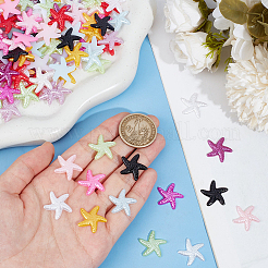 144Pcs 12 Colors Opaque Resin Sea Animals Cabochons&nbsp;CRES-SC0002-80