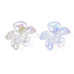 5-Petal Electroplate Acrylic Bead Caps&nbsp;X-PACR-T014-01