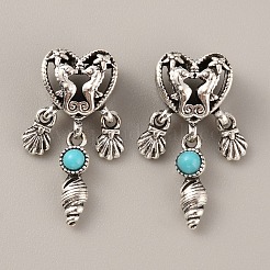 Tibetan Style Alloy European Dangle Charms&nbsp;FIND-TAC0001-67