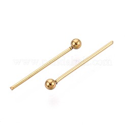 304 Stainless Steel Head Pins&nbsp;STAS-T065-15mm-20G