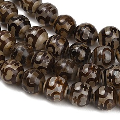 Tibetan Style dZi Beads Strands&nbsp;GG-CBA4812-B06-10MM