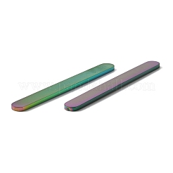 Rainbow Color 304 Stainless Steel Flat Ring Blanks&nbsp;FIND-WH0044-93M