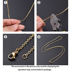 Ion Plating(IP) 304 Stainless Steel Cable Chains&nbsp;CHS-H007-55G