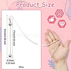 5Pcs Alloy Bookmarks&nbsp;AJEW-CJ0001-46