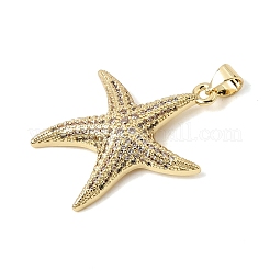 Brass Micro Pave Cubic Zirconia Pendants&nbsp;KK-CBA960E-01B-G