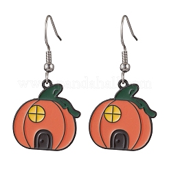 Halloween Theme Alloy Enamel Dangle Earrings&nbsp;EJEW-JE06477