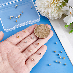 30Pcs 2 Colors 925 Sterling Silver Spacer Beads&nbsp;STER-PH0003-86
